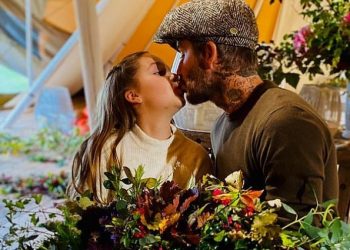 დევიდ ბექჰემს ქალიშვილის ტუჩებში კოცნის გამო ისევ აბულინგებენ