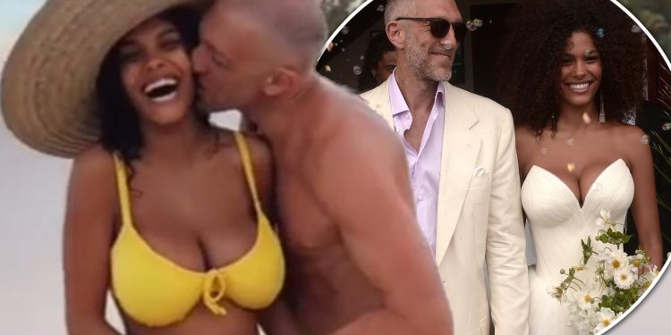 ვენსან კასელი და ტინა კუნაკი ბრაზილიის სანაპიროზე – წყვილმა ქალიშვილი გამოაჩინა