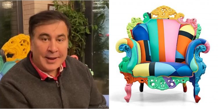 მიხეილ სააკაშვილის ტრენდული სავარძელი, რომლის ფასიც რამდენიმე ათასი ევროა