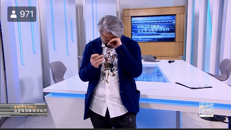 ნიკა გვარამია პირდაპირ ეთერში ატირდა