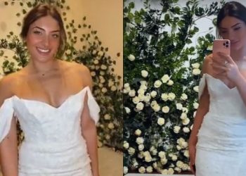 შორენა ბეგაშვილის შვილმა საქორწილო კაბა მოირგო