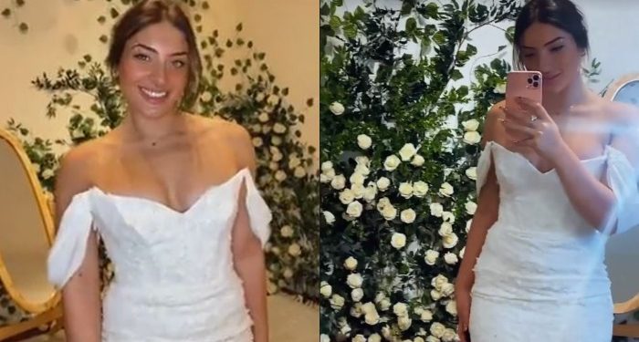 შორენა ბეგაშვილის შვილმა საქორწილო კაბა მოირგო