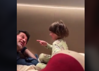 „არაფერი არ მიჭამია, პატალა ვარ“ – კახა კალაძე ნიკოლასთან ერთად ერთობა 